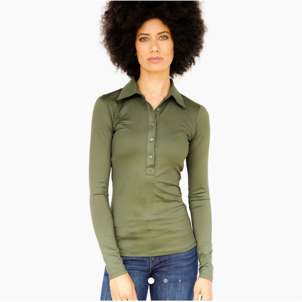 An Capall Equestrian Polo Sun Shirt - Olive